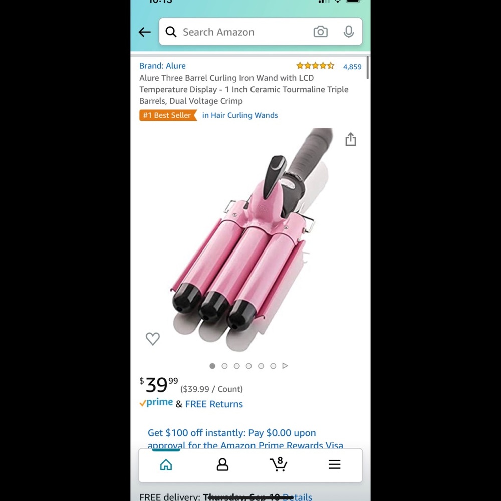 Allure 3 Barrel Curling Iron